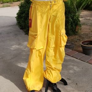 Miss Sixty Low Rise Gold/Yellow Cargo Pants Sz. 33